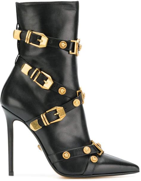 Versace buckled ankle boots 